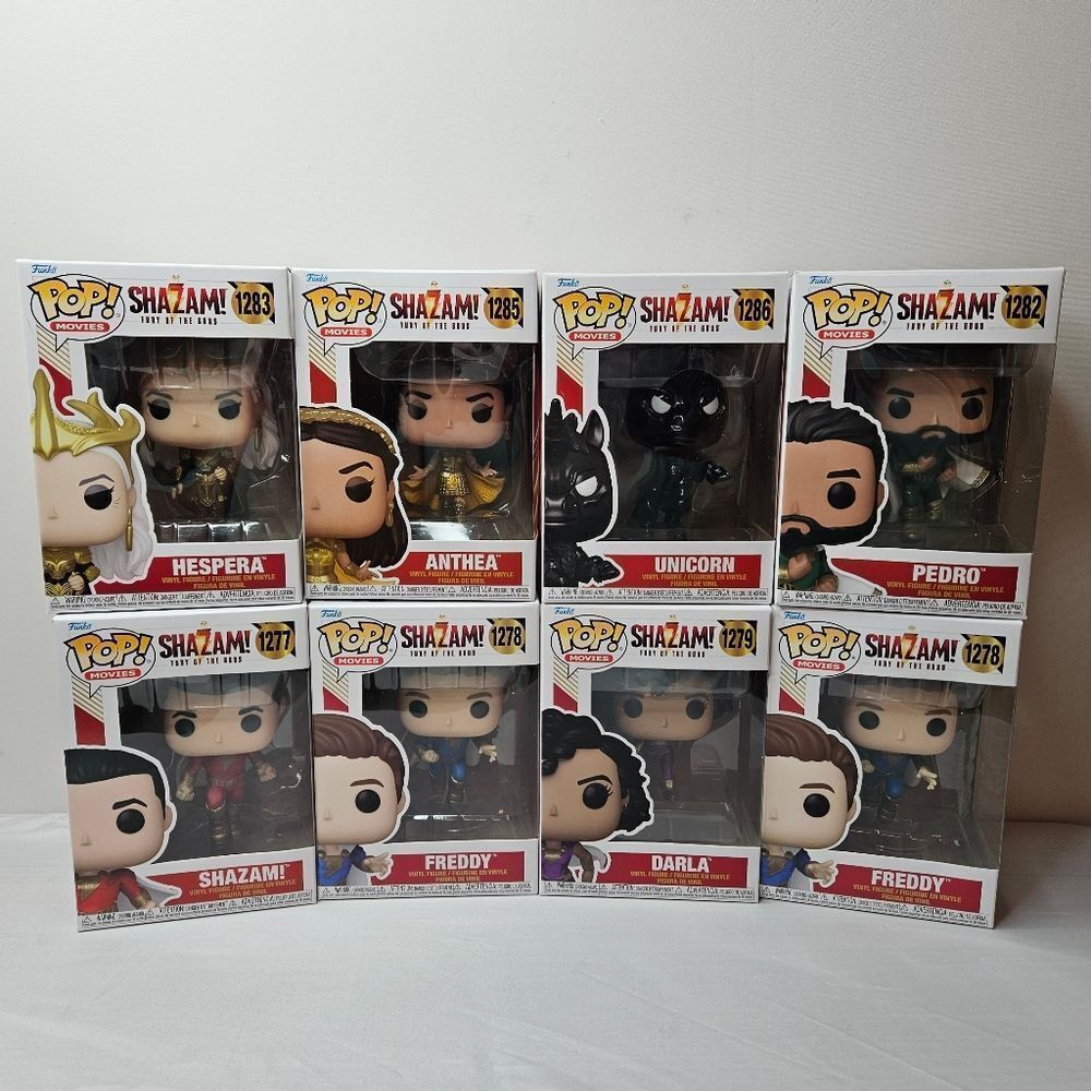 Shazam, fury of the gods Funko pops